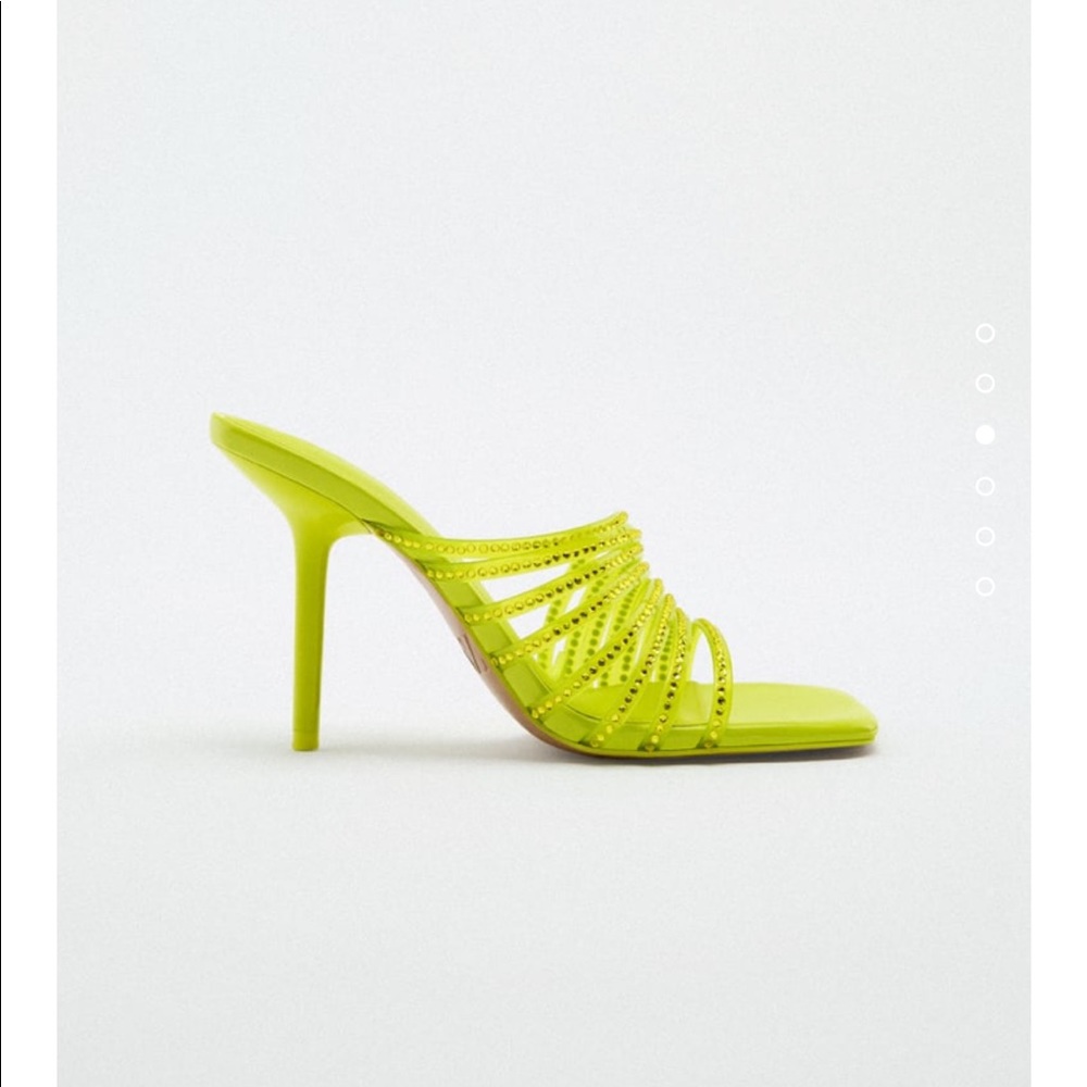 Zara neon yellow heels - Picture 1 of 5